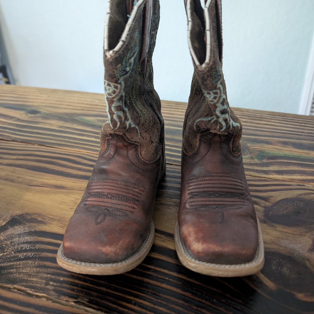 Toddler Ariat Tan Leather Boots